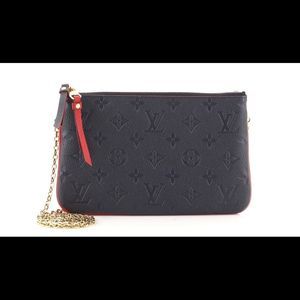 Louis Vuitton Monogram Giant Empreinte Double Zip Pochette w/Tags